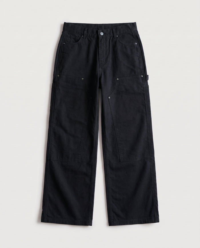 Double Knee Work Trousers Black
