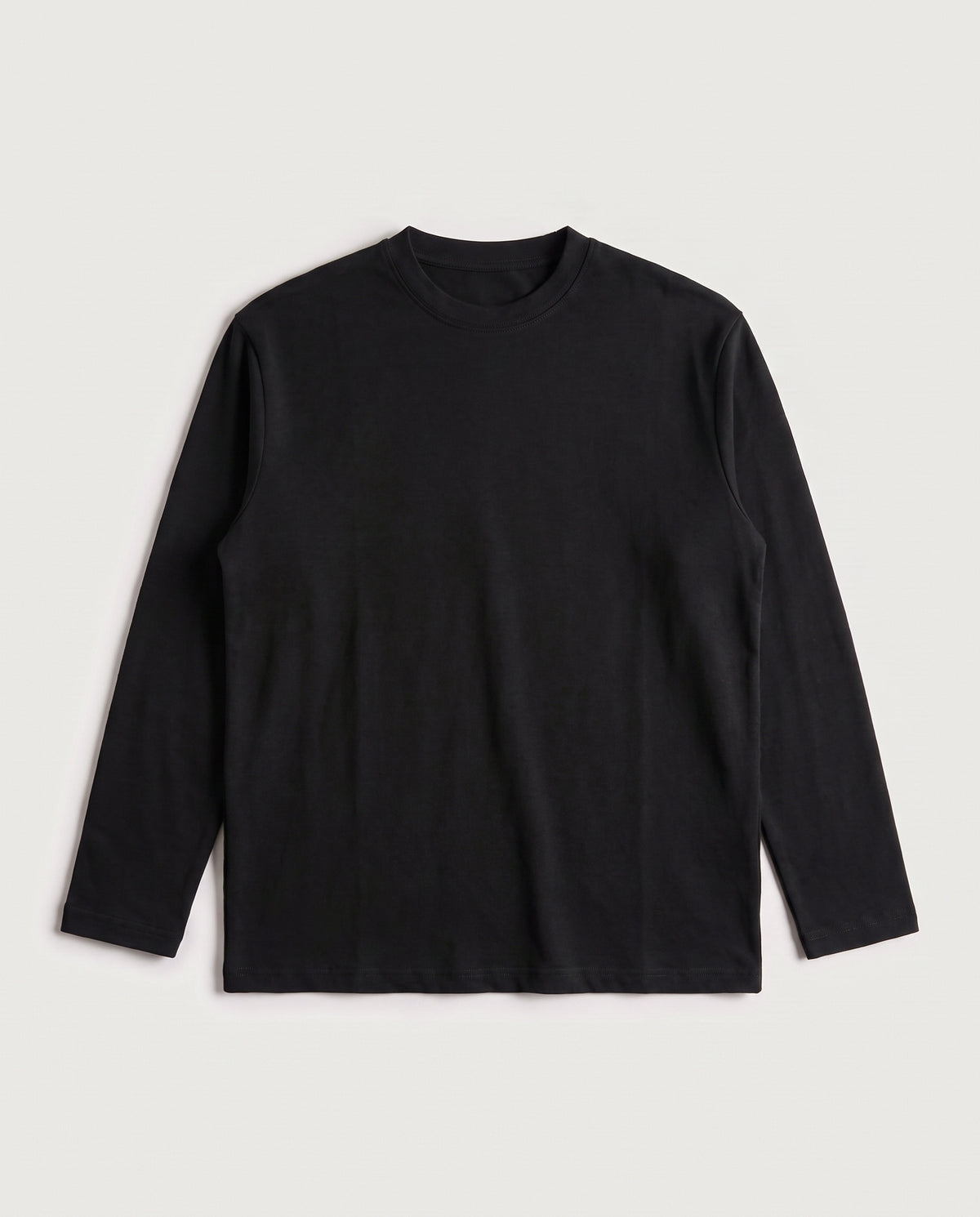 Long Sleeve Tee Black flat lay, front