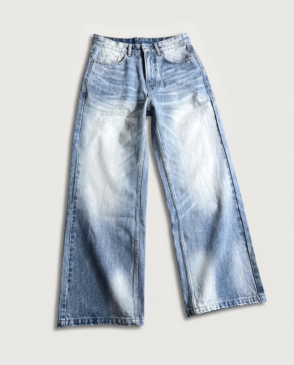 Wide Leg Jeans Ice Blue flat lay, front