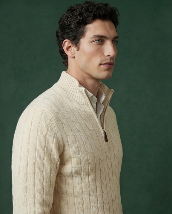 Nocturne Cable Quarter Zip Classic