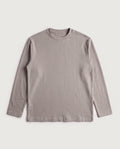 Long Sleeve Tee Warm Grey flat lay, front