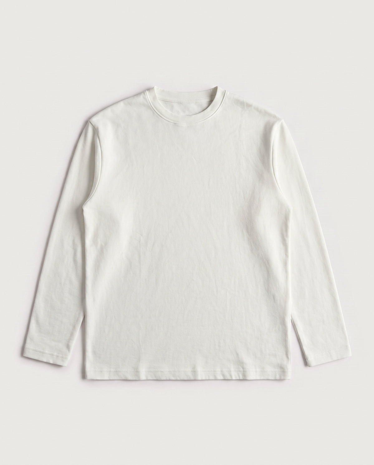 Long Sleeve Tee White flat lay, front
